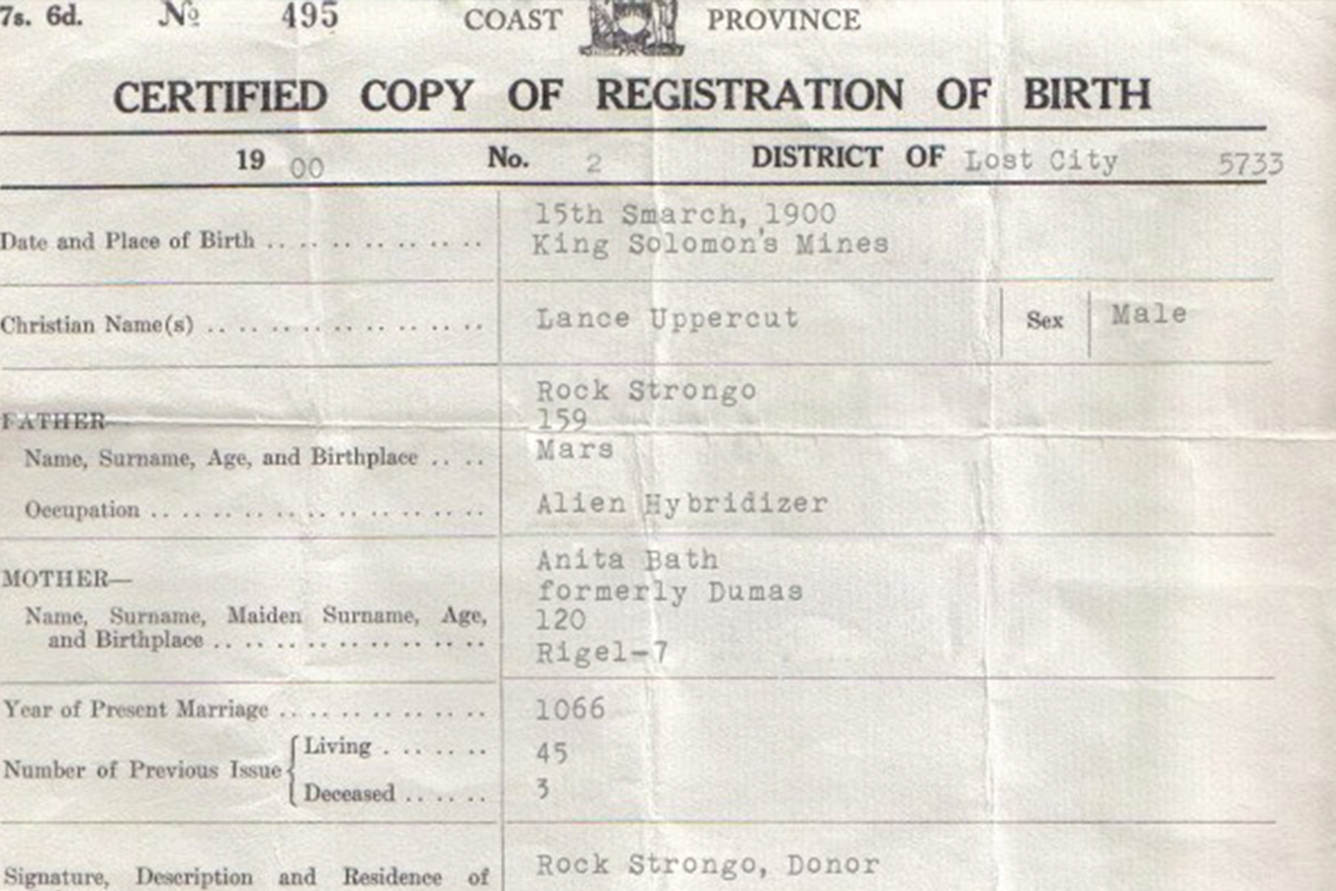 Kenyan Birth Certificate Generator